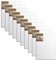 Ramix 10er Set 80x60 cm Leinwand Keilrahmen Weiß Stabilen Viele Größen
