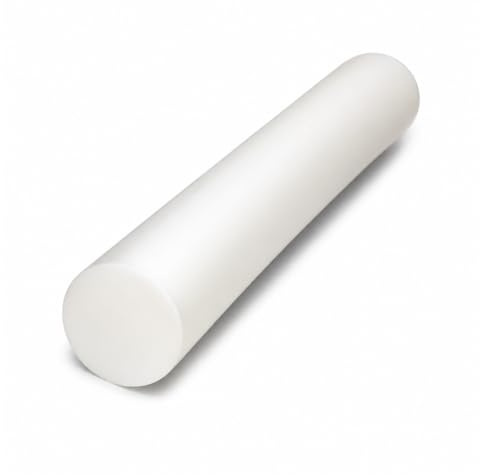 TENDAGGIMANIA Cuscino Cilindrico Densità 18 - Cuscino Rullo Gommapiuma per Imbottitura Divani, Poltrone, Letti, Poggiatesta, Yoga (Lunghezza 100 cm - Diametro 15 cm)