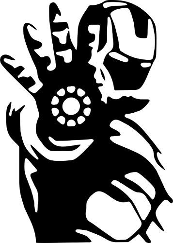 Premium Quality Vinyl Decal Skin Design Art Sticker, Ideal for Apple Macbook Pro Air Mac/Unibody and Other Notebooks (001 - Iron Man)