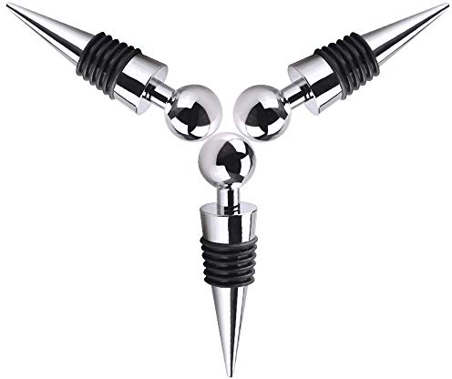 Tappo Per Bottiglia di Vino da 3 Pezzi, Novità Tappi di Sughero Per Vino Divertenti Tappo Bottiglia Di Champagne Per Bottiglie Di Vino Aperto, Tappi Sottovuoto Conservatore Di Conservazione Del Vino