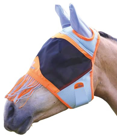 Shires Air Motion Fly Mask with Ears & Nose Fringe (Pony)