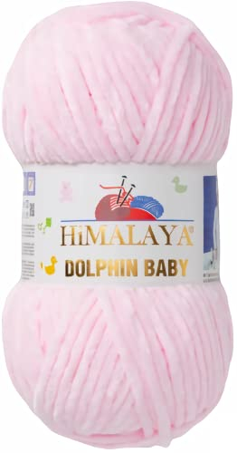 Strickfein Himalaya Dolphin Baby Wolle Garn Baumwolle Strickwolle zum Stricken häkeln (80303 Babyrosa)