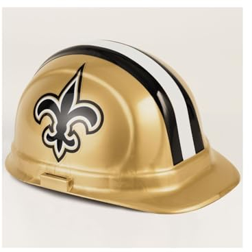 New Orleans Saints NFL Bauarbeiterhelm Schutzhelm Bauhelm, größenverstellbar, ANSI Z89.1, 2009 Type 1 Class E Standard