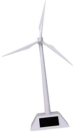 JOINPAYA Modèle De Turbine Éolienne De Bureau Solaire Rotatif pour Éducation Jouet Pédagogique Blanc pour Étudiants