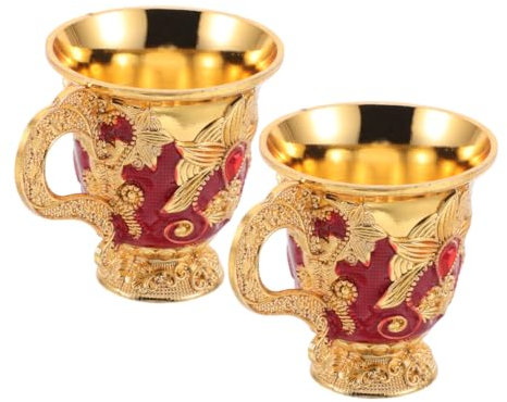 KICHOUSE 2piezas Copa De Cáliz Medieval Vintage Decoración Para Fiestas Copa De Té Uso Versátil