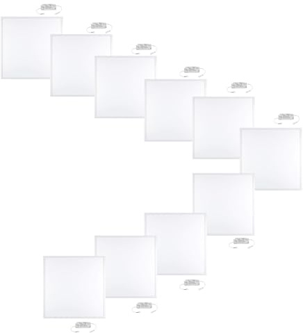 YASTA Plafoniera Led Soffitto 60x60 Pannello Led Da Incasso Per Cartongesso Luce Fredda 42w Pannello Luminoso Per Controsoffitto Con Cornice Bianca Ultra Slim 6500k (10)