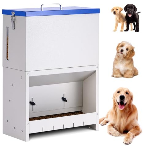 PKNYBZH 25lbs Automatic Dog Feeder Large Breed, Outdoor Gravity Dog Feeder