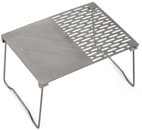 KANASI Parrilla Plegable para fogatas, Mesa de Cocina portátil para Exteriores con Patas para entusiastas de la Barbacoa y acampadas (3)