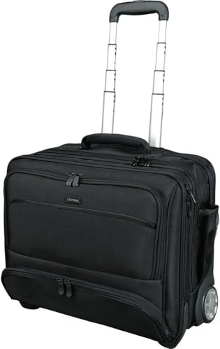 LIGHPAK 46115 Business Laptop Trolley Sky, aus strapazierfähigem Nylon, ca. 45 x 38 x 23 cm, schwarz