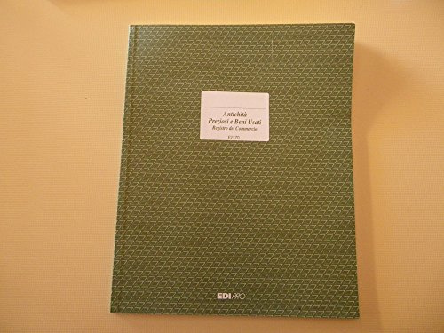 EDIPRO - E2170 - Registro del commercio antichità e preziosi, 46 pagine – Formato 31×24