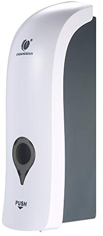 Decdeal 300ML Distributore di Sapone Manuale, Distributore di Sapone a Parete con Testina Singola, Dispenser di Sapone per il Bagno, per Sapone Liquido, Gel Doccia e Shampoo (Bianco)