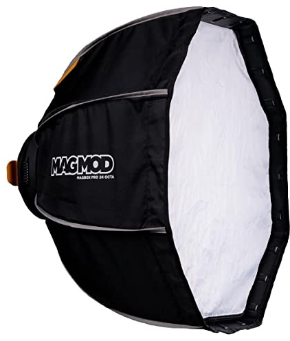 MagMod MagBox PRO Octa-Softbox mit integriertem Gelschlitz und Aufbewahrungstasche für Stoffdiffusor, kompatibel mit Speedlight-Blitzen und Stroboskop, 61 cm