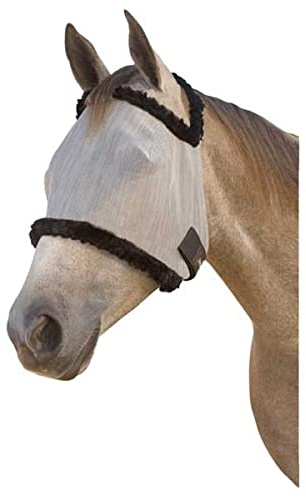 Saddles World Horse Half Fly Mask (White, Pony)