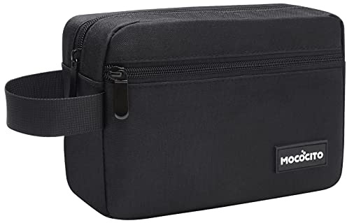 MOCOCITO Neceser Hombre para Viaje, Bolsa de Aseo Hombre Mujer Makeup Bag Impermeable Bolsas de Afeitado Pequeño Neceser Maquillaje para Accesorios de Tocador (Negro)
