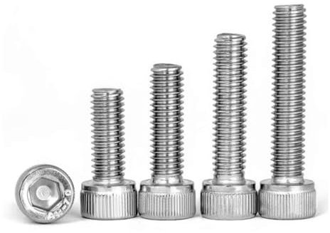 Foyoram #0-80x3/8 UNF Viti a testa cilindrica con esagono incassato in acciaio inox Unified Thread Standard 50 pezzi (#0-80 x 3/8)