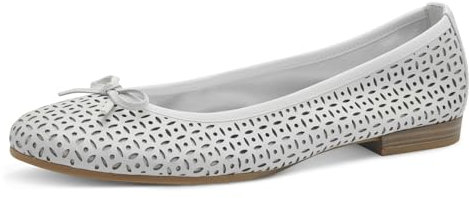 Tamaris Ballerina Damen Elegant weiß,EU 37