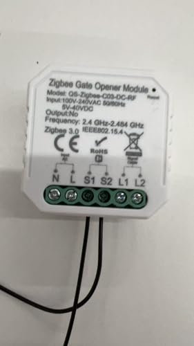 Maxcio Ouvre-Porte de Garage Connecté Wi-Fi, Compatible avec Alexa/Google Home, Contrôle par Application, Commande Vocale, Fonction de Temps, Compatible avec Alimentation CC et CA