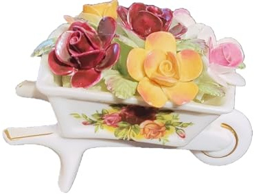 Rahm Royal Albert/Old Country Roses/Blumenwagen - Blumenkarre/Blumenkasten/Original -Selten!!!