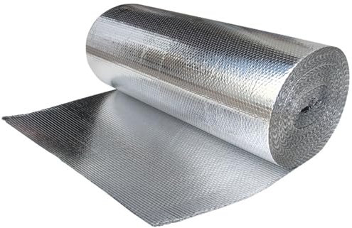 MZECH Foglio Isolante Termico 0.6m x 20m, Pannello Isolante Termico, Riflettente Pannello Termoriflettente per Termosifoni, Pellicola Isolante Termico per Finestre Pavimenti Tetti(0.6x30m)
