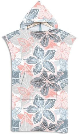LOMTRATS Serviette en Tissu à séchage Rapide, Cape de Surf, Serviette à Langer, Peignoir à Capuche avec Poches pour Femmes et Hommes, Natation, Plage, Surf, plongée à la Maison, Bain