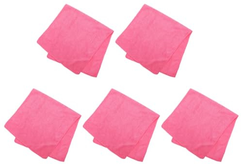 Milisten Lot de 5 Tapis de Couchage pour Hamsters en Microfibre, Lavables et Faciles à Nettoyer, Couverture Absorbante pour Petits Animaux, pour Zone de Sommeil