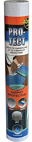 Axus Decor Pro-Tect Carpet Protector (Blue Series) Carpet Cover Pro - 25m x 60cm | Self-Adhesive Protective Film for Carpets