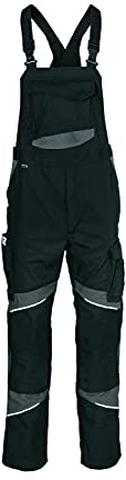 KÜBLER Workwear | KÜBLER ACTIVIQ cotton+ Arbeitslatzhose | schwarz/anthrazit | Größe 50