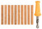 Set Cork Sticks und Bait Drill Angelsport | 10 Kork Sticks & Bohrer 6 mm DM | Köderherstellung | Naturkork für Baits und Boilies | Balance und Auftrieb für Köderfisch (10 Kork-Sticks 6 mm mit Bohrer)