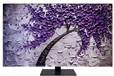 Funda para televisor de 28 a 86 pulgadas, funda protectora contra el polvo para pantalla de TV/PC, tela sedosa, impermeable y transpirable, impresión Digital 3D ( Color : B , Size : 37in(87*60*5cm) )