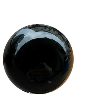 CHENGXINWENHUA Decorative Orbs Clear Crystal Ball Small Black Obsidian Crystal Ball Sphere for Meditation, Healing, Feng Shui(Black-1)