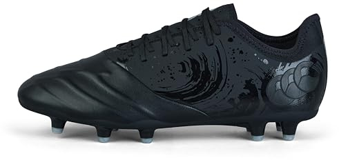 Canterbury Phoenix Genesis Pro Bottes pour Mixte Adulte, Black/Silver Metallic, 40.5