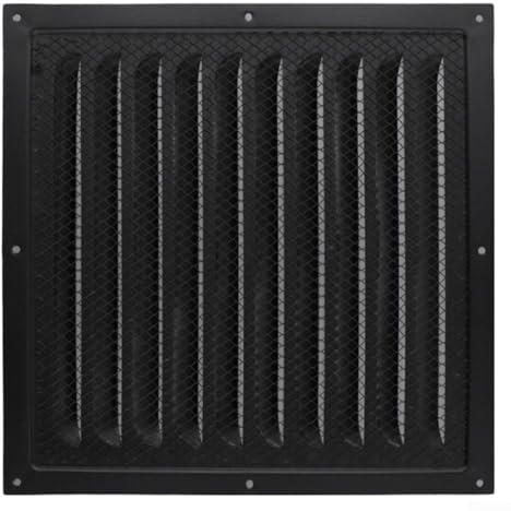 Griglia di ventilazione in metallo con rete protettiva per insetti, griglia di ventilazione in metallo per interni ed esterni, flusso d'aria ottimale in case o uffici