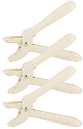 Clip Portaciotole Antiscottatura - Set da 3 Antiscivolo Regolabile Antiscottatura Ergonomico - Pinza Pinze per Contenitori Caldi da Cucina - per Microonde, Friggitrice ad Aria, Pentole, Vaporiera, Pas
