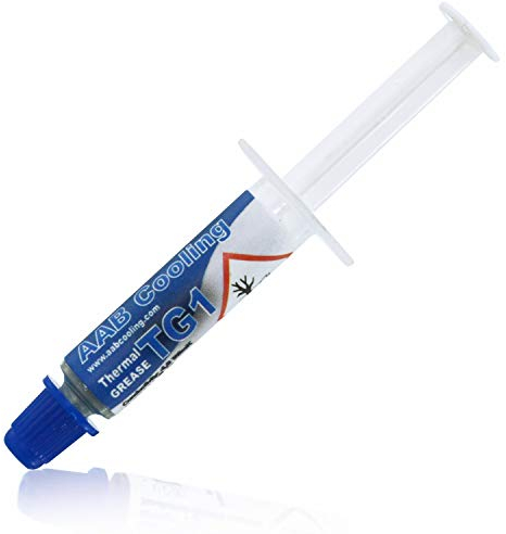 AABCOOLING Thermal Grease 1-1g - 4,8W/mK - Wärmeleitpaste mit Silber, Alle CPU-PC Kühler Prozessor, Laptop Cooler, Wasserkühlung, Notebook, Paste