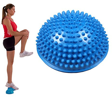 OFKPO Reflexology Training Massage Ball, Yoga Fitness Half Hedgehog Ball Foot Balance Ball for Yoga Fitness Gymnastics Exercise