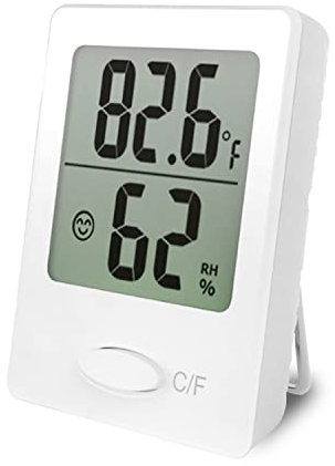 1 Piece Of Indoor Hygrometer, White Digital Thermometer, Simple Home Mini Thermometer, Digital Hygrometer With Display Screen, Suitable For Children's Rooms, Offices, Schools, Refrigerators.