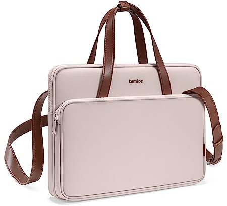 tomtoc 14 Zoll Laptoptasche für Neu 14-Zoll MacBook Pro M4/M3/M2/M1 Pro/Max (2024-2021) A3112 A3401 A3185, 13 Zoll MacBook Air/Pro, 14 Acer ASUS Dell HP ThinkPad Computer Schultertasche