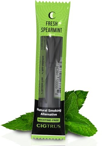 Cigtrus Quit Smoking Smokeless Inhaler – Natural, Nicotine-Free, Vaporless & Non-Electric – Helps Curb Cravings & Oral Fixation – 1-Piece Fresh Spearmint