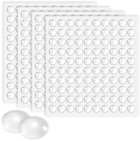 Gummipuffer Selbstklebend 6mm 400 STK Gummifüße Anschlagpuffer Gummistopper Selbstklebend Elastikpuffer Türpuffer Transparent für Schränke