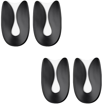 JSHshield Shock Absorbing Lightweight Gel Heel Coppe/Pads, Cuscinetti per Tallone per Fascite Plantare, Tallone a Forma di U per Sperone Calcaneare, Tendinite di Achille, Talloni Screpolati