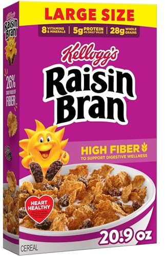Kellogg's Raisin Bran Original Large Size Breakfast Cereal 20.9 oz