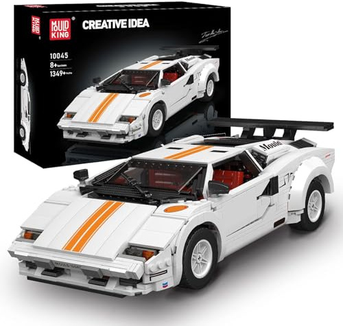 Mould King Collectible Sports Car Brick Set, 1349 Pieces Sports Car Model Kits, MOC Building Kit Toys Set for Adults