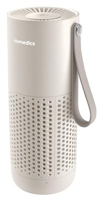 Homedics WhisperPure Mini Purificatore d'Aria HEPA-Type, Beige