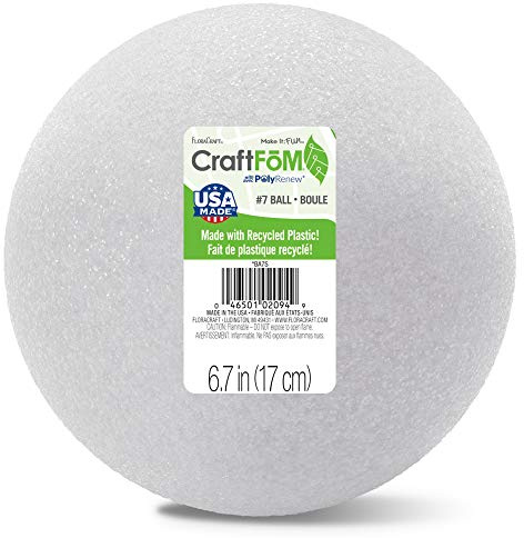 FloraCraft CraftFōM 12 Piece Ball 1.1 Inch White