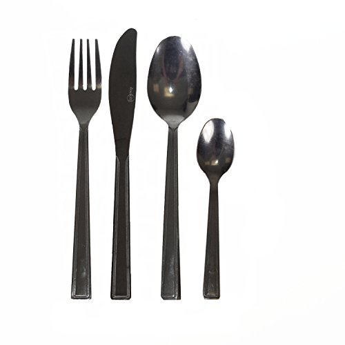 Domotti Besteck-Set Bari 24-tlg. für 6 Personen Löffel Messer Gabel Teelöffel