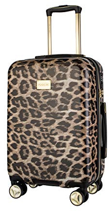 Puccini Koffer Reisekoffer Hartschalen Trolly Beverly Hills (Leopard Beige 6, Kabinenkoffer)
