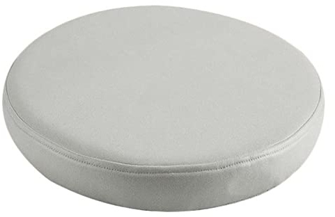 Waigg Kii Cojines gruesos de 5/8 cm para silla de jardín, impermeables, redondos, para exteriores, interiores, patio, columpio, suelo, jardín (45 x 45 x 5 cm, gris C)