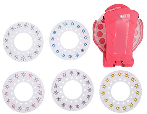 Recharge de Gemmes Transparentes éblouissantes, Recharge de Pierres Précieuses Kit Bedazzler avec Kits de Bijoux pour Cheveux et Accessoires de Glamour pour Les Ongles(perceuse à Ongles)