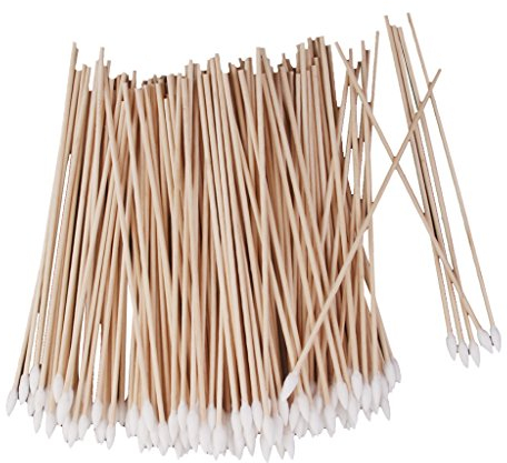barenx 200 Stück 15,2 cm langer Wattestäbchen-Applikatoren, Laborreinigungswerkzeug-Set