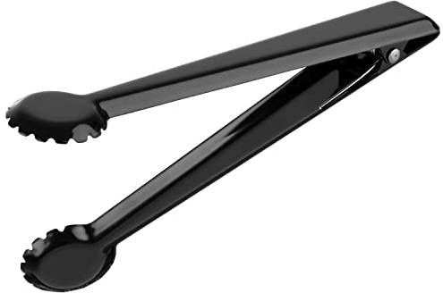 APS 75855 Eiszange, Eiswürfelzange, hochglanzpoliert, mit Befestigungsclip, Edelstahl, Gunmetal-Look